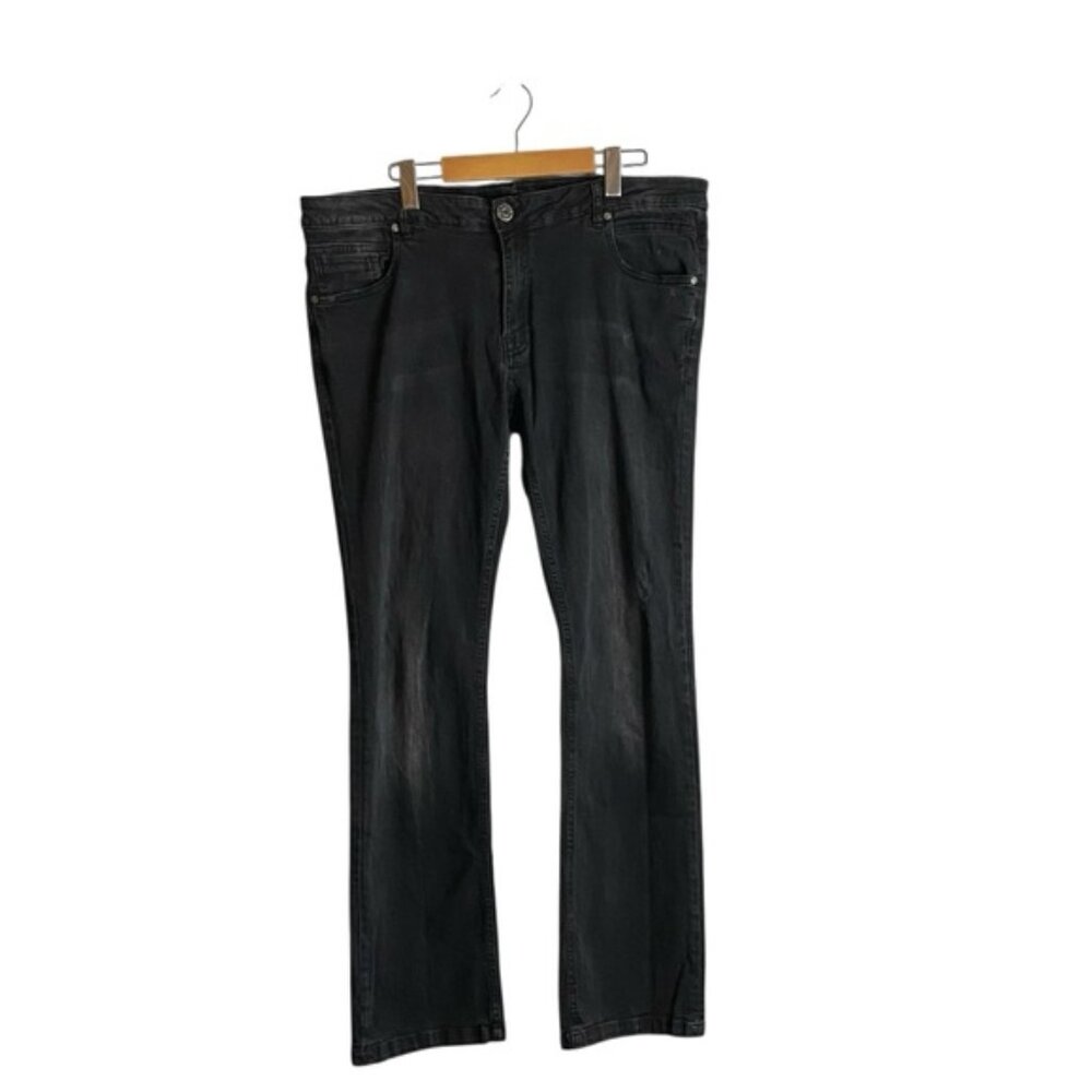 Vintage Parasuco Men's Black Straight Leg Denim Jeans